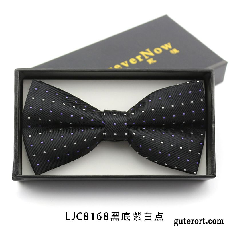 Querbinder Fliege Herren Bowknot Anzug Trauzeugen Verheiratet Gastgeber Bräutigam Marineblau Blau Schwarz