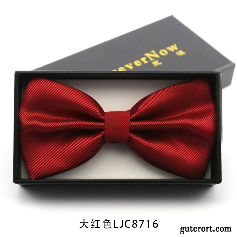 Querbinder Fliege Herren Bowknot England Hemd Anzug Bräutigam Trauzeugen Bordeauxrot Schwarz