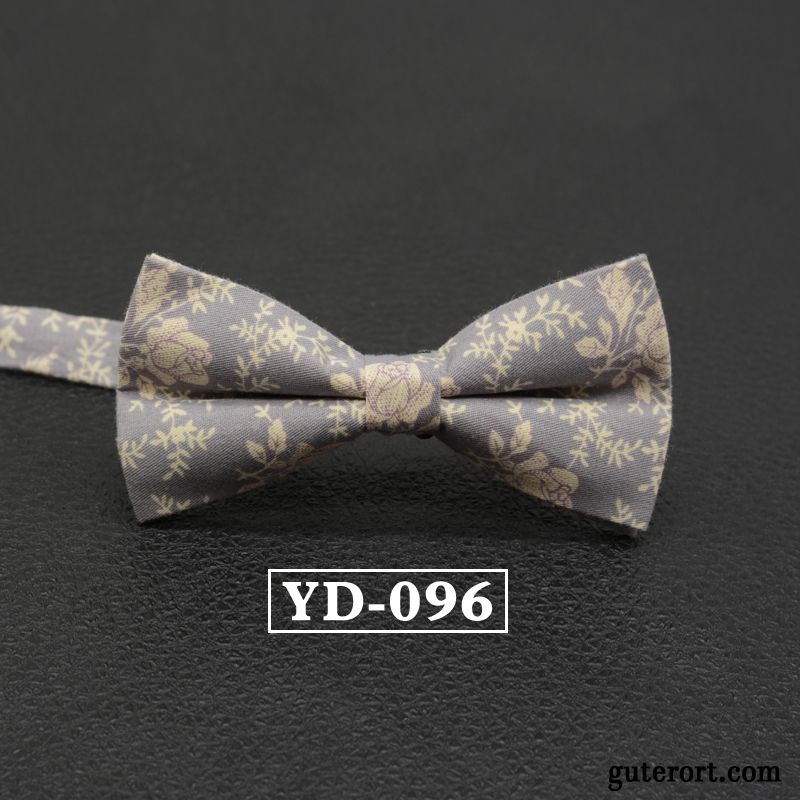 Querbinder Fliege Herren Doppelter Rock Business Formelle Kleidung Bräutigam Bowknot Hochzeit Grau