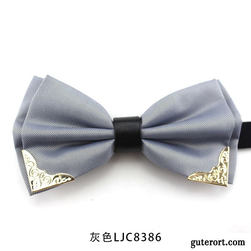 Querbinder Fliege Herren England Verheiratet Bowknot Student Hemd Anzug Schwarz Gold