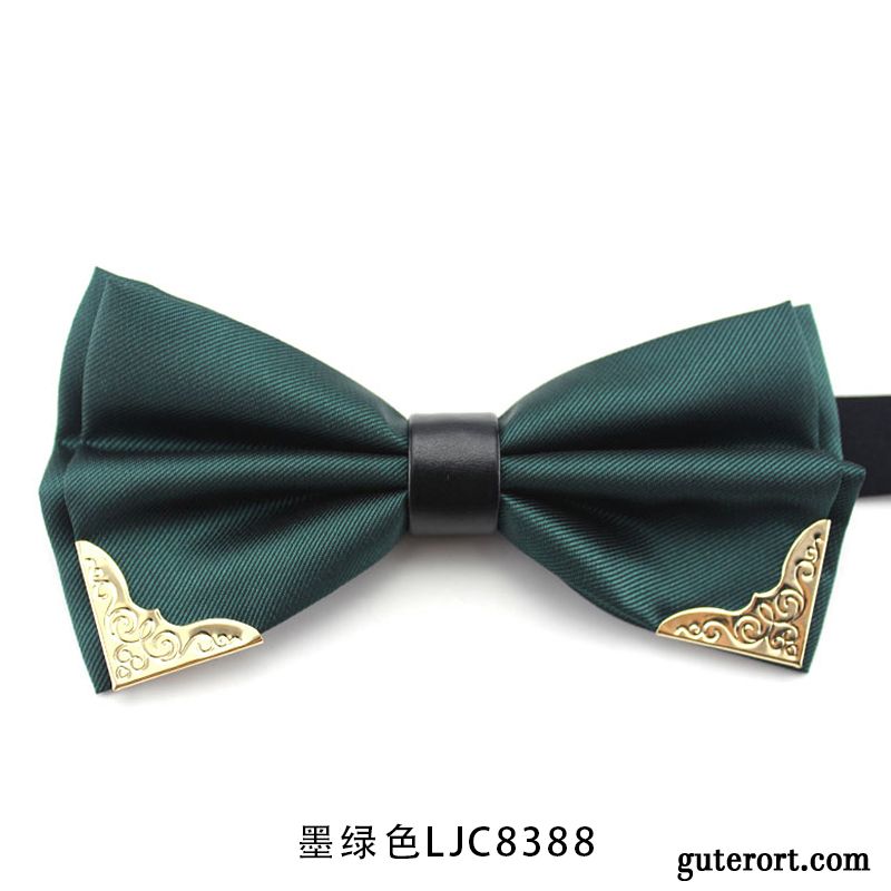 Querbinder Fliege Herren England Verheiratet Bowknot Student Hemd Anzug Schwarz Gold