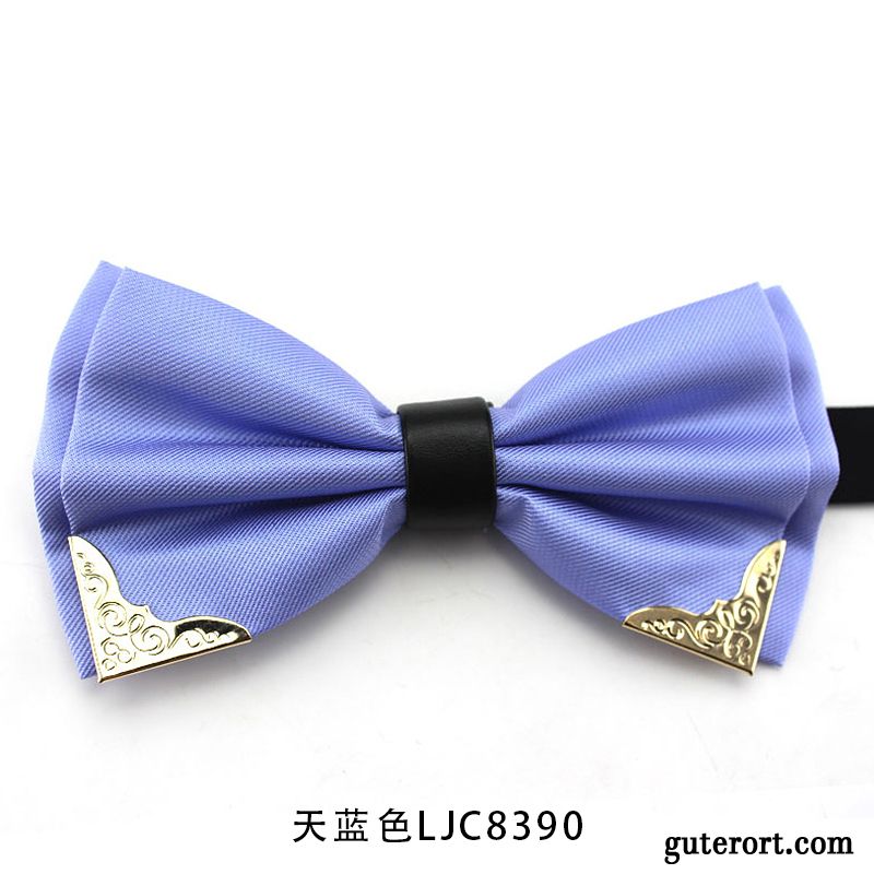 Querbinder Fliege Herren England Verheiratet Bowknot Student Hemd Anzug Schwarz Gold