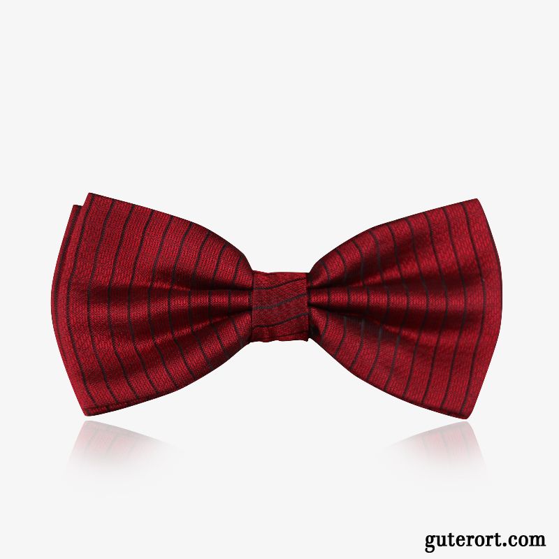 Querbinder Fliege Herren Formelle Kleidung Trauzeugen Bankett Bowknot Muster Mode Bordeauxrot