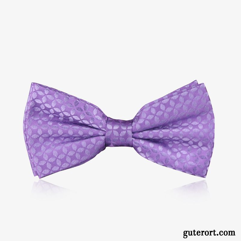 Querbinder Fliege Herren Formelle Kleidung Trauzeugen Bankett Bowknot Muster Mode Bordeauxrot