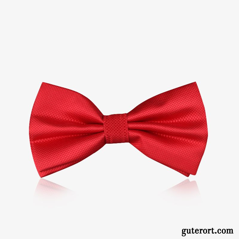 Querbinder Fliege Herren Formelle Kleidung Trauzeugen Bankett Bowknot Muster Mode Bordeauxrot