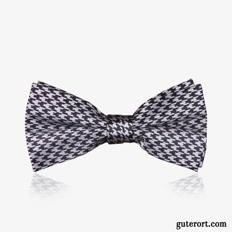 Querbinder Fliege Herren Formelle Kleidung Trauzeugen Bankett Bowknot Muster Mode Bordeauxrot