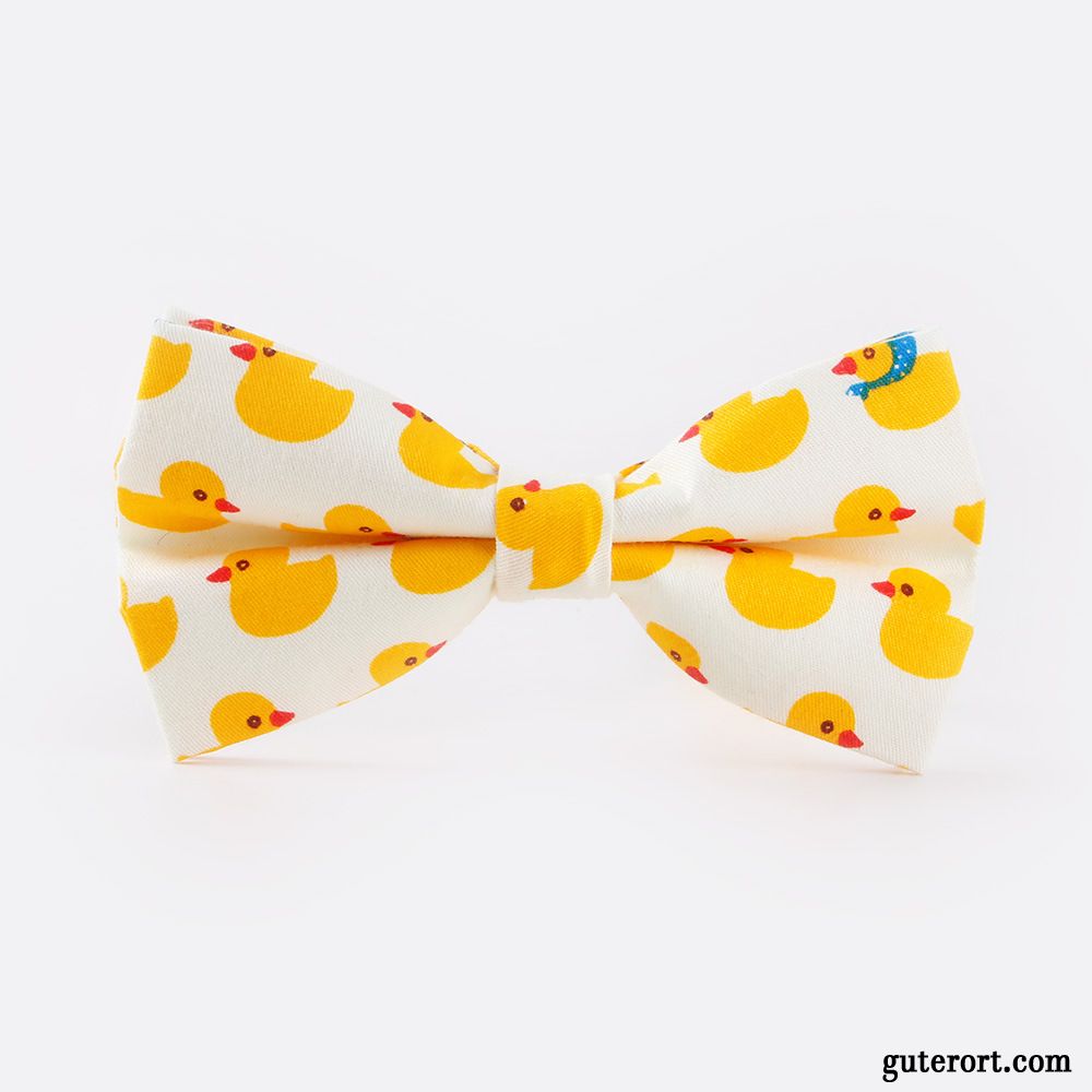 Querbinder Fliege Herren Kaninchen Freizeit Bedrucken Bowknot Mini Mode Grau Gelb