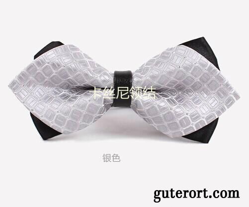 Querbinder Fliege Herren Trauzeugen Doppelter Rock Bräutigam Bowknot England Trend Bordeauxrot