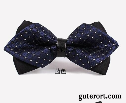 Querbinder Fliege Herren Trauzeugen Doppelter Rock Bräutigam Bowknot England Trend Bordeauxrot