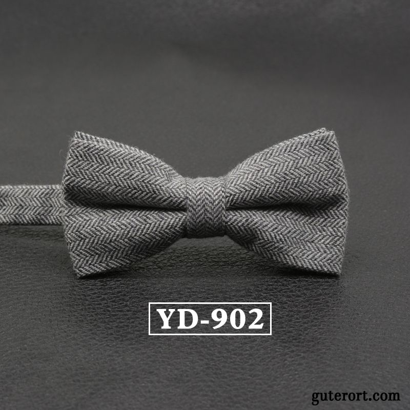 Querbinder Fliege Herren Verheiratet Freizeit Formelle Kleidung Bräutigam Bowknot England Bordeauxrot Grau