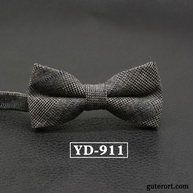 Querbinder Fliege Herren Verheiratet Freizeit Formelle Kleidung Bräutigam Bowknot England Bordeauxrot Grau