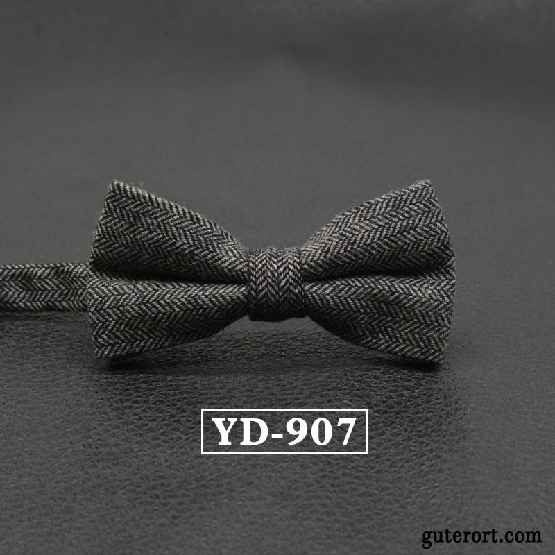 Querbinder Fliege Herren Verheiratet Freizeit Formelle Kleidung Bräutigam Bowknot England Bordeauxrot Grau