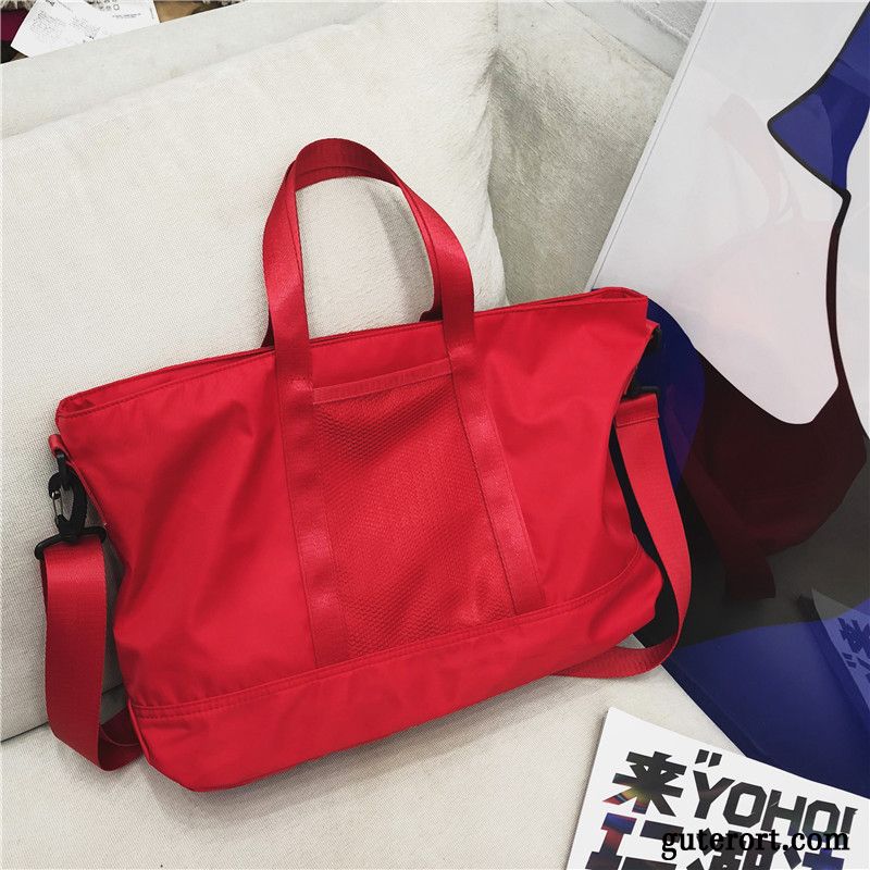 Reisetasche Damen Gepäcktasche Mini Geschäftsreise Training Große Kapazität Kurz Rosa