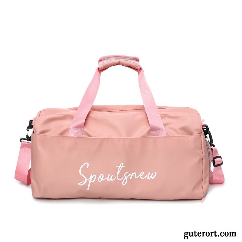 Reisetasche Damen Große Kapazität Sport Schwimmen Mesh Reisen Herren Schwarz Rot