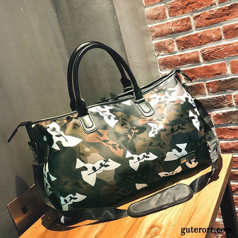 Reisetasche Damen Handtasche Große Kapazität Leichtgewicht Kurz Fitness Gepäcktasche Camouflage