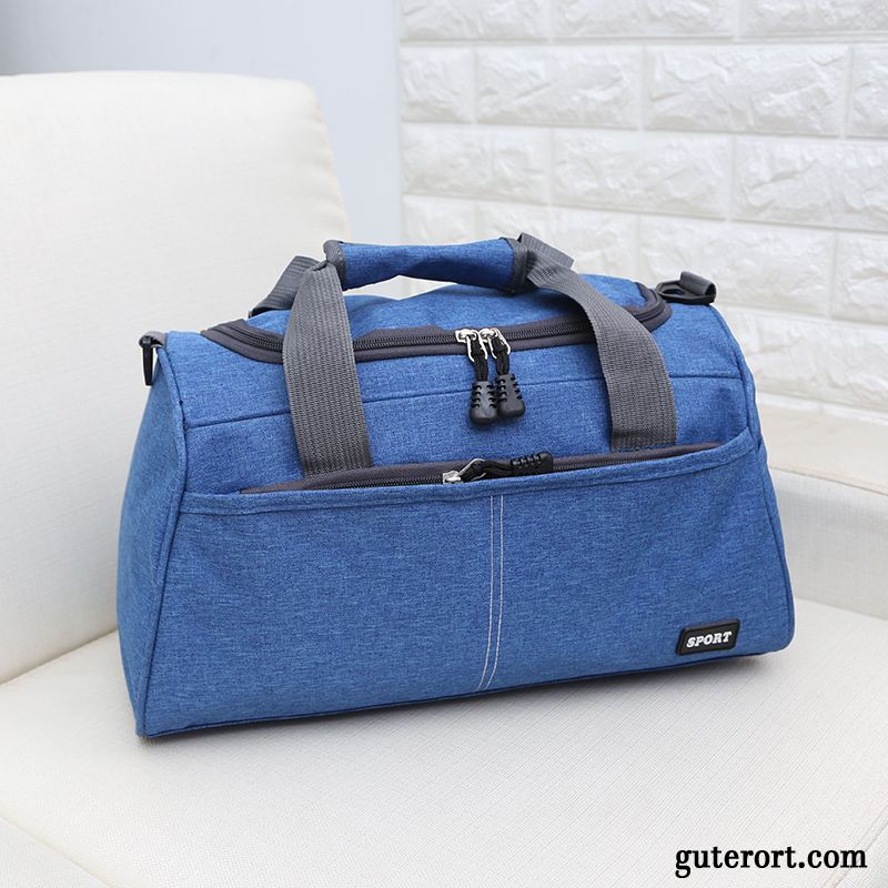 Reisetasche Damen Herren Leichtgewicht Kurz Fitness Trend Sporttasche Blau