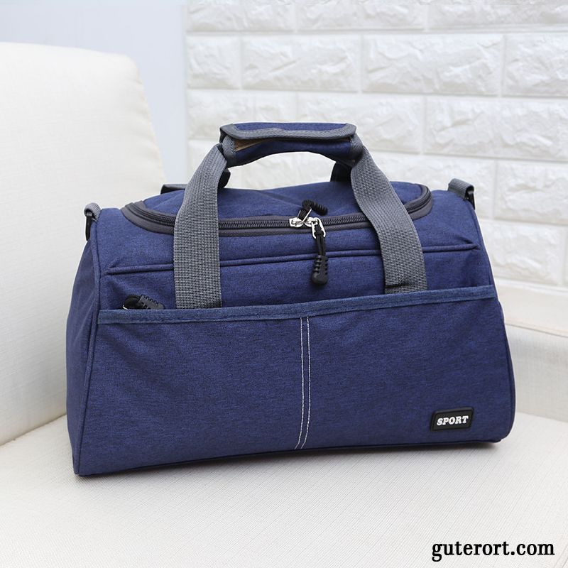 Reisetasche Damen Herren Leichtgewicht Kurz Fitness Trend Sporttasche Blau