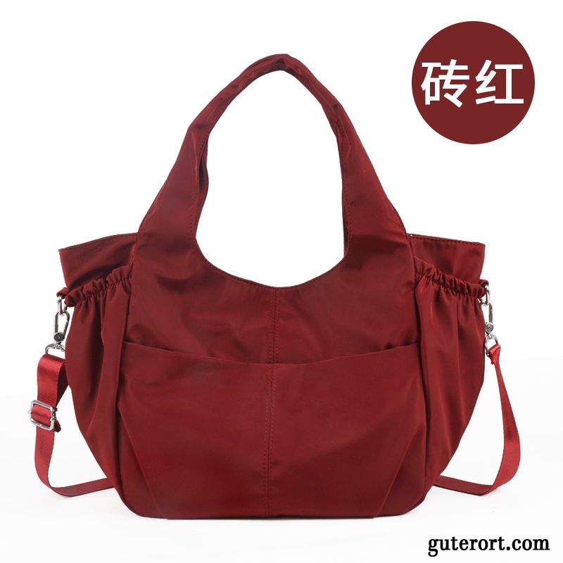 Reisetasche Damen Reisen Freizeit Mode Trend Wasserdicht Nylon Rot