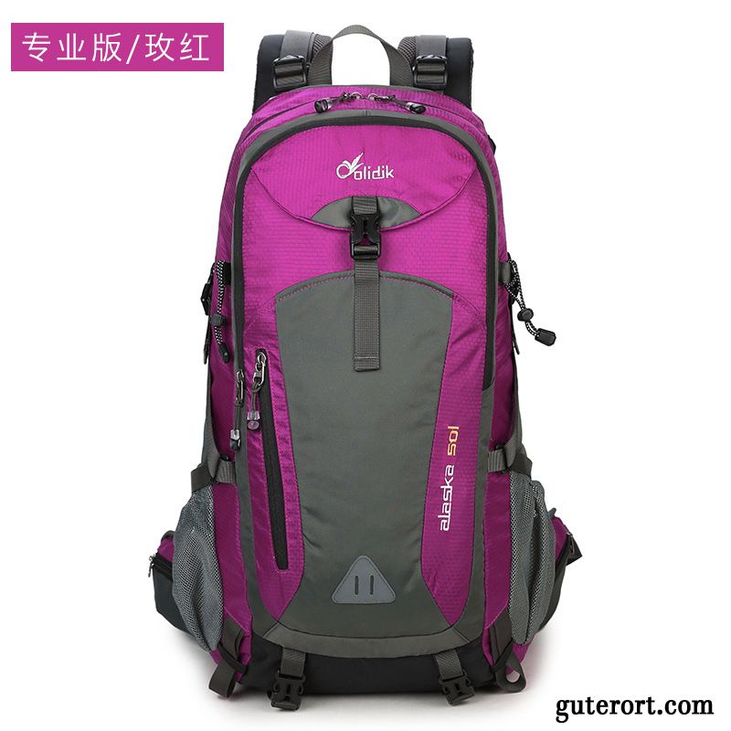 Reisetasche Damen Wander Spazieren Super Rucksack Reisen Groß Dunkelrosa