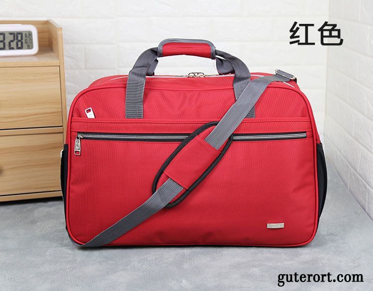 Reisetasche Damen Wasserdicht Reisen Gepäcktasche Große Kapazität Herren Rot