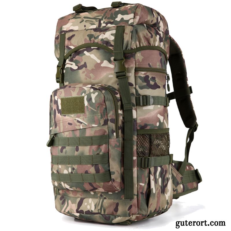 Reisetasche Herren Geschäftsreise Große Kapazität Rucksack Student Damen Wander Army Grün