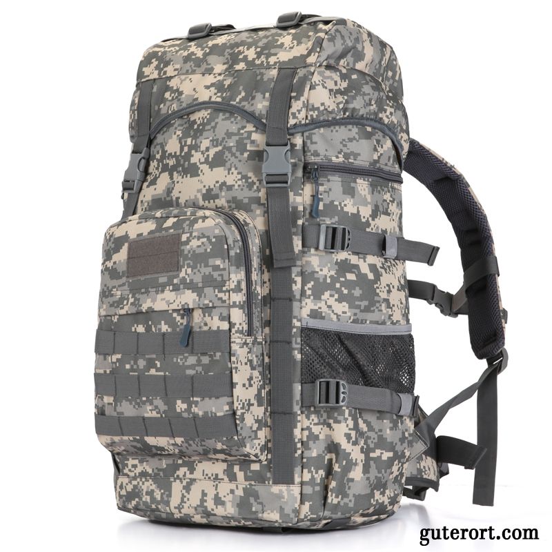 Reisetasche Herren Geschäftsreise Große Kapazität Rucksack Student Damen Wander Army Grün