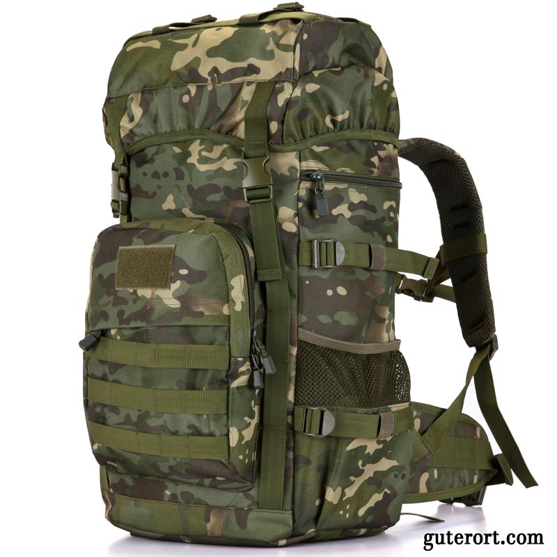 Reisetasche Herren Geschäftsreise Große Kapazität Rucksack Student Damen Wander Army Grün