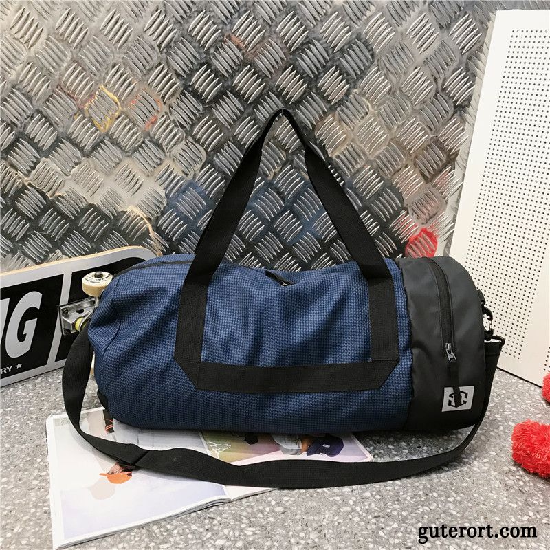 Reisetasche Herren Handtasche Reisen Geschäftsreise Rucksack Sporttasche Große Kapazität Blau Rot