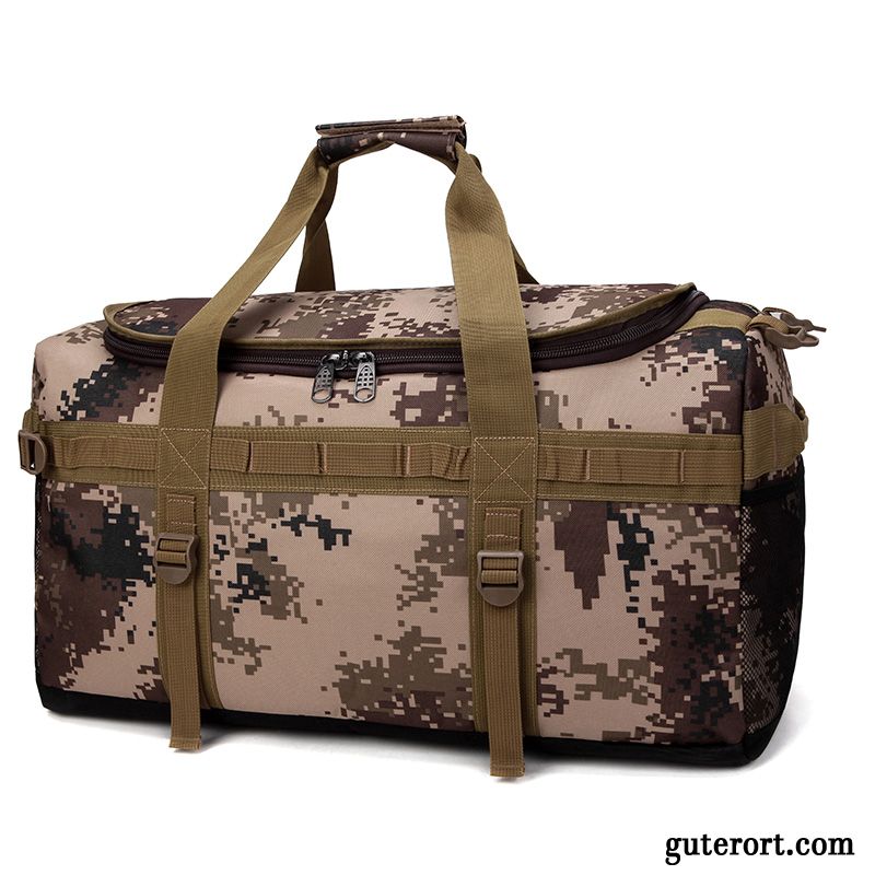 Reisetasche Herren Reisen Outdoor Damen Große Tasche Super Große Kapazität Army Grün Camouflage
