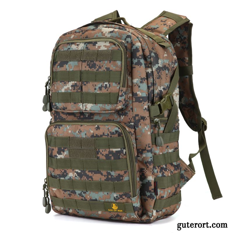 Reisetasche Herren Rucksack Wasserdicht Wander Reisen Outdoor Student Army Grün Camouflage