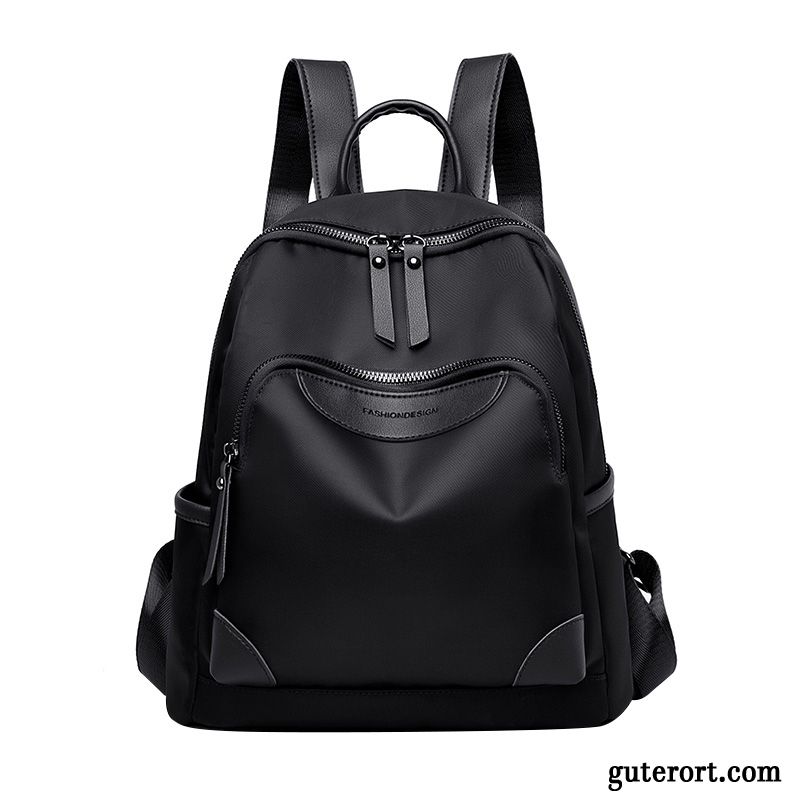 Rucksäcke Damen All Match 2019 Schultasche Große Kapazität Rucksack Stoff Rot