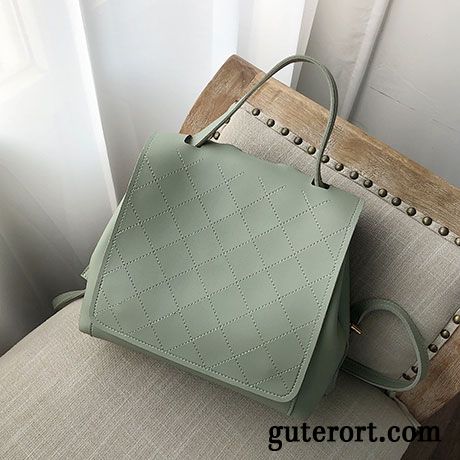 Rucksäcke Damen Mini Trend Student Mode Tasche Diamantform Weiß