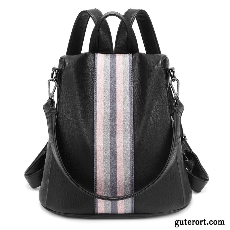 Rucksäcke Damen Reisen 2019 Rucksack Freizeit Trend Große Kapazität Schwarz