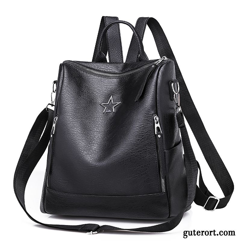 Rucksäcke Damen Reisen Mode Wasserdicht Rucksack Trend Freizeit Braun