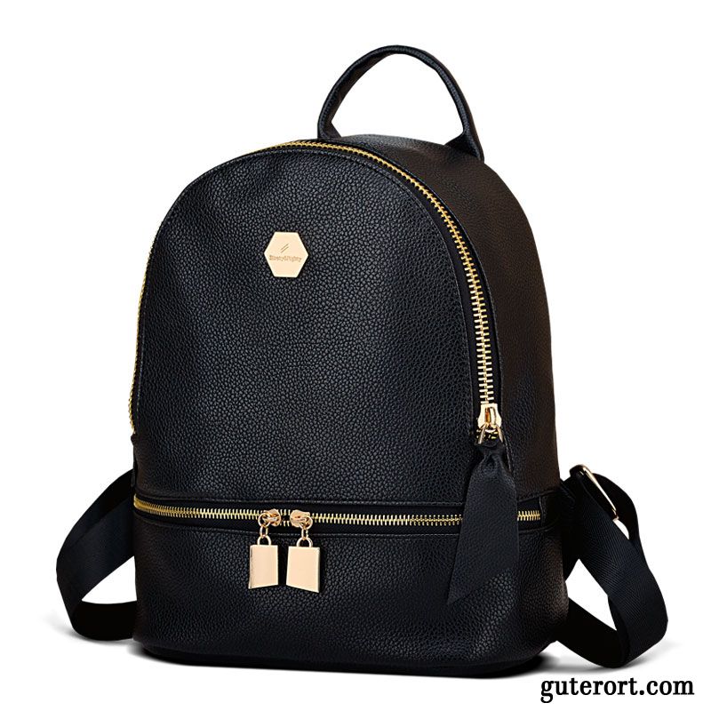 Rucksäcke Damen Reisen Neu Tasche Rucksack Schultasche Student Schwarz