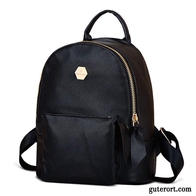 Rucksäcke Damen Reisen Neu Tasche Rucksack Schultasche Student Schwarz