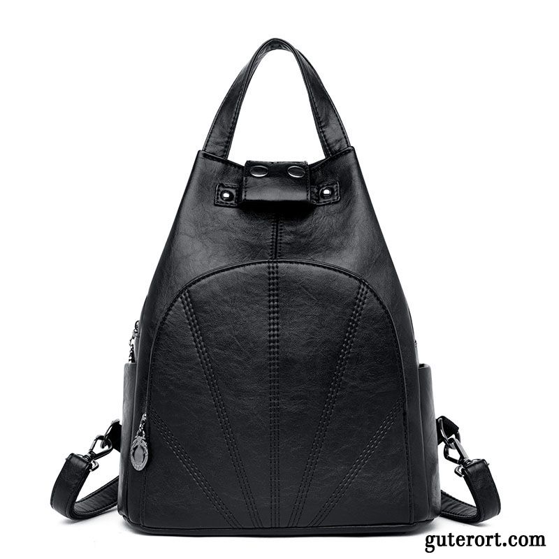 Rucksäcke Damen Rucksack All Match Freizeit Mode Brusttasche 2019 Bordeauxrot