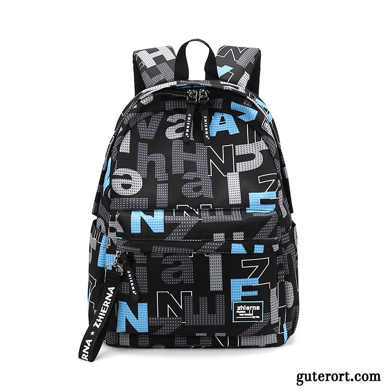 Rucksäcke Damen Rucksack Freizeit Student Reisen Gymnasium Leinwand Dunkelblau