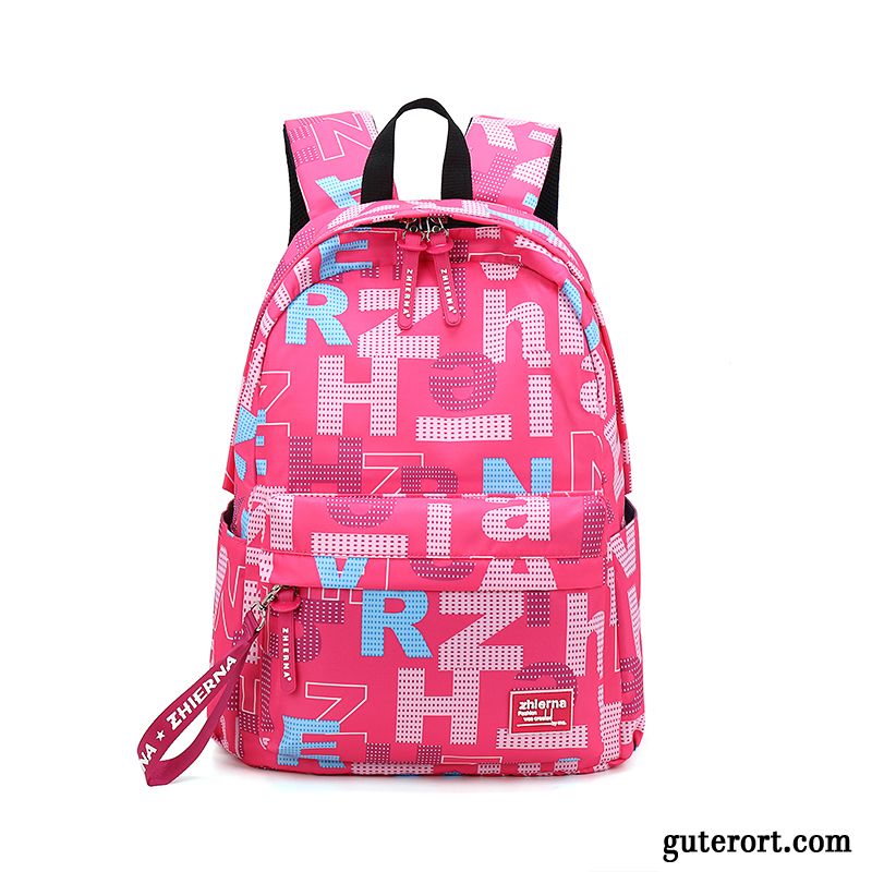 Rucksäcke Damen Rucksack Freizeit Student Reisen Gymnasium Leinwand Dunkelblau