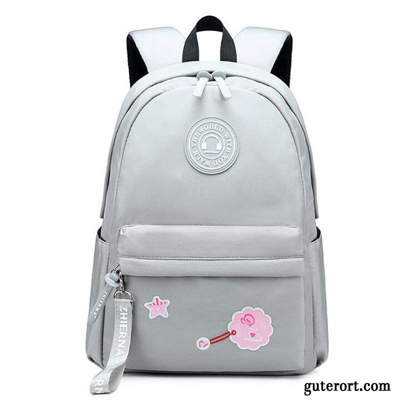 Rucksäcke Damen Rucksack Freizeit Student Reisen Gymnasium Leinwand Dunkelblau