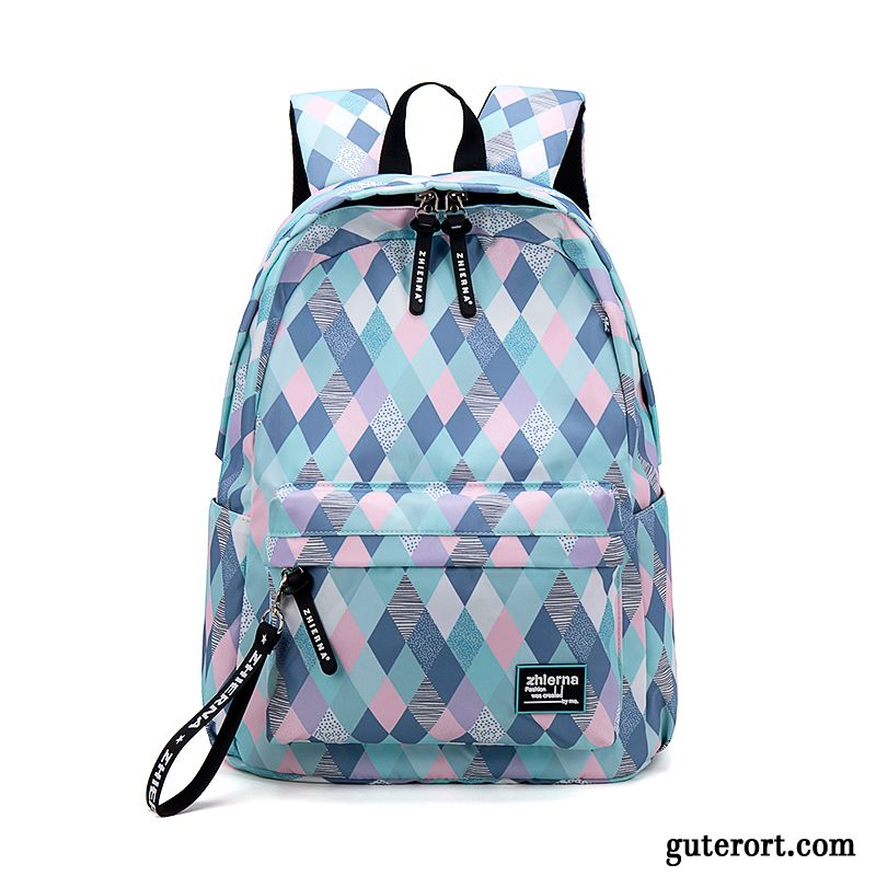 Rucksäcke Damen Rucksack Freizeit Student Reisen Gymnasium Leinwand Dunkelblau