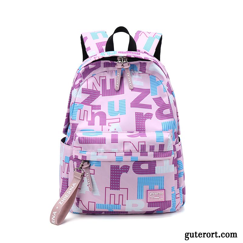 Rucksäcke Damen Rucksack Freizeit Student Reisen Gymnasium Leinwand Dunkelblau