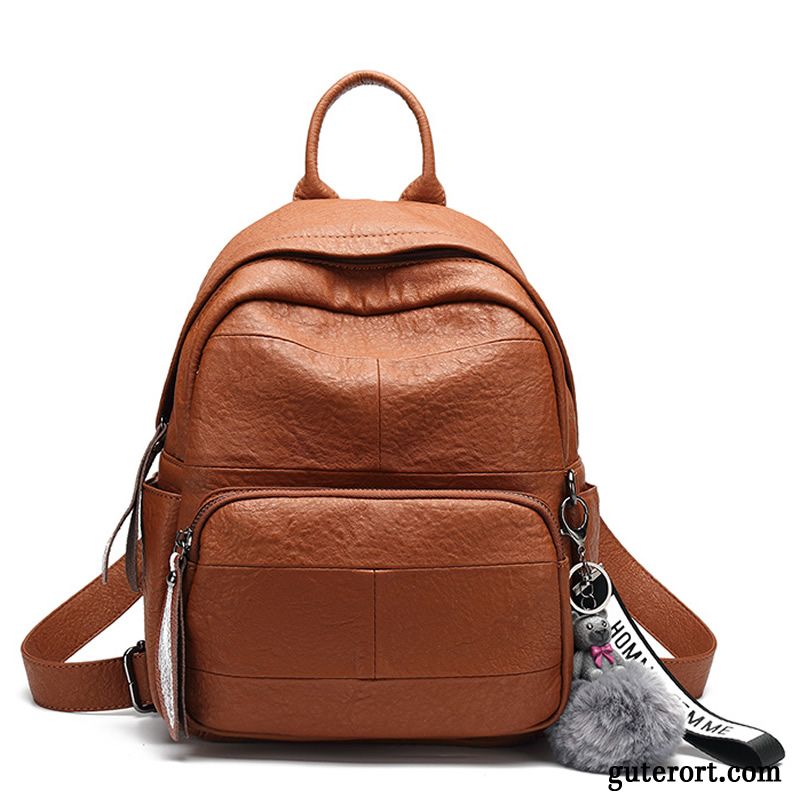 Rucksäcke Damen Rucksack Neu Schultasche 2019 Trend Weiches Leder Grün