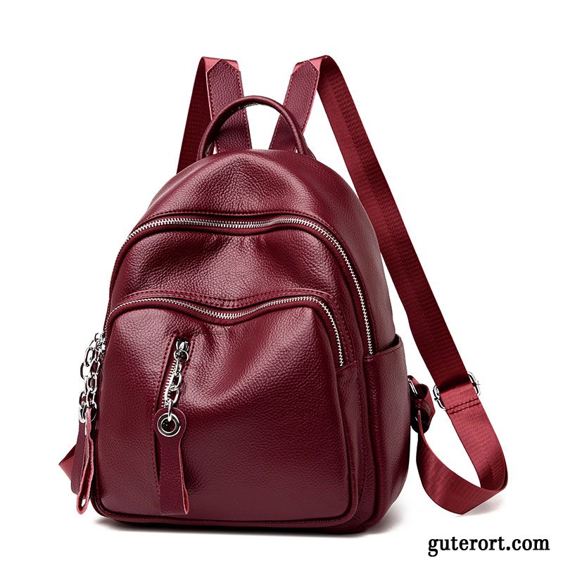 Rucksäcke Damen Rucksack Tasche 2019 Rindsleder Neu Mutter Gelb