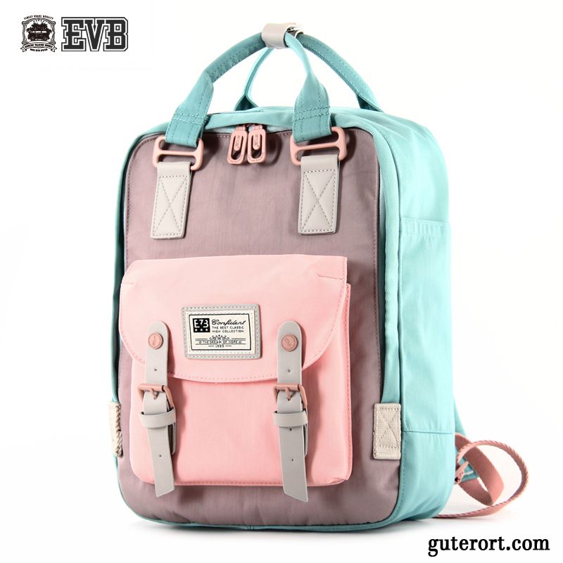 Rucksäcke Damen Schultasche Rucksack Mittel Gymnasium Student Reisen Grün