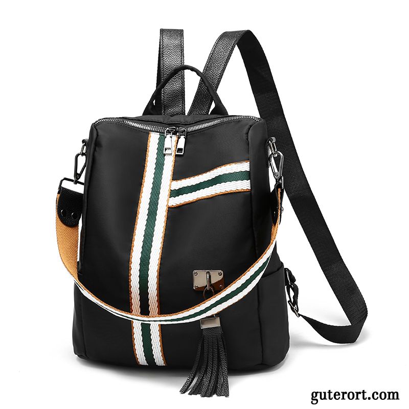 Rucksäcke Damen Sommer Trend 2019 Reisen All Match Tasche Schwarz