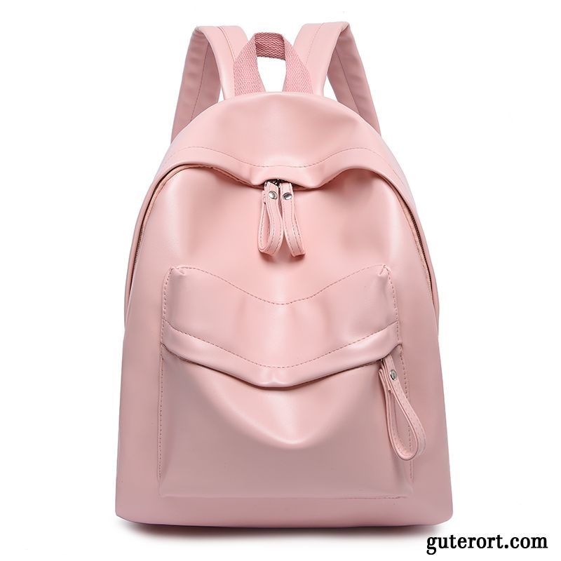 Rucksäcke Damen Trend Rucksack Schultasche Student Mittel Purpur Lila Braun