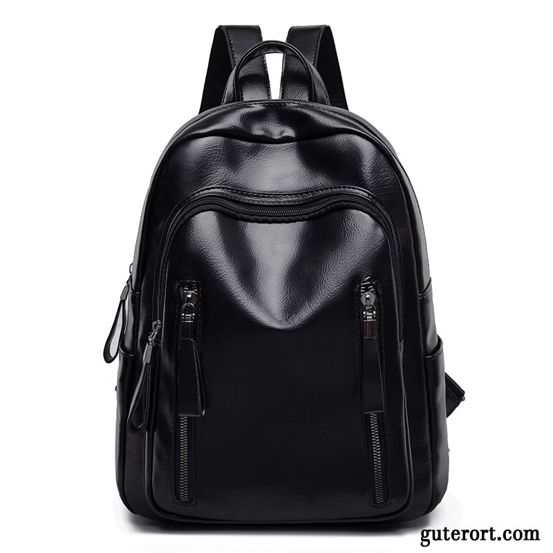 Rucksäcke Damen Trend Tasche Schultasche Rucksack Neu Student Schwarz