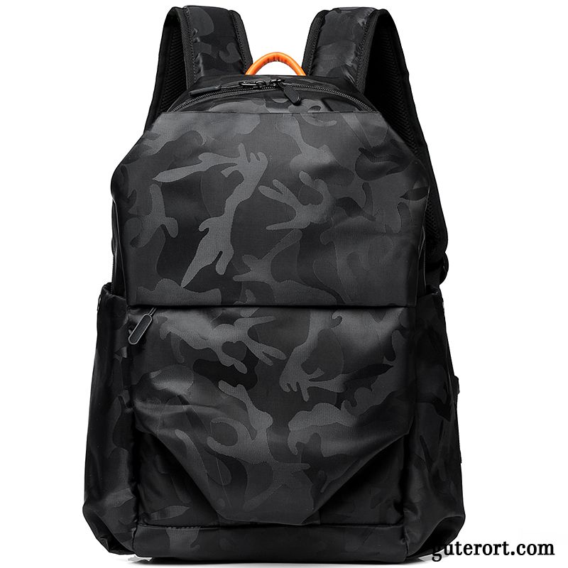 Rucksäcke Herren 2019 Trend Schultasche Freizeit Rucksack Mode Camouflage Schwarz