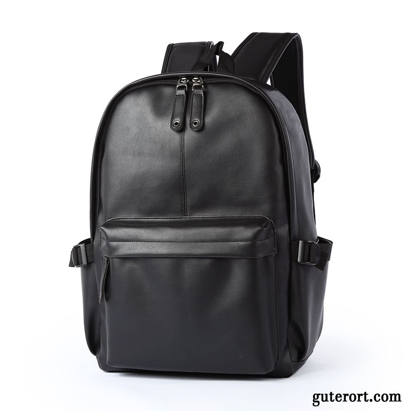 Rucksäcke Herren Computer Tasche Große Kapazität Rucksack Mittel Student Gymnasium Schwarz